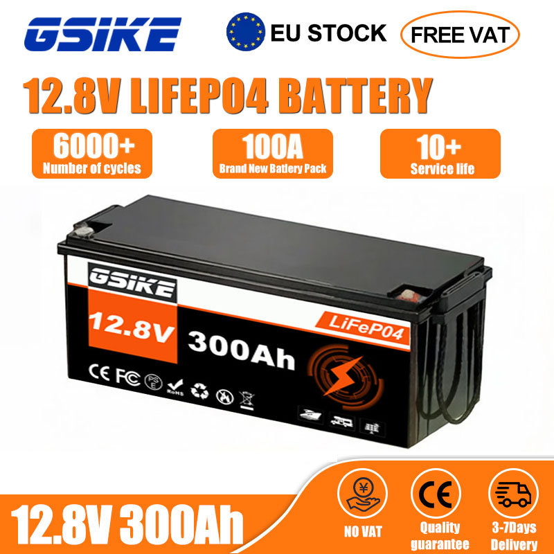 Lifepo4 Battery 12V 100Ah - Batería de litio GSIKE 12V LifePO4