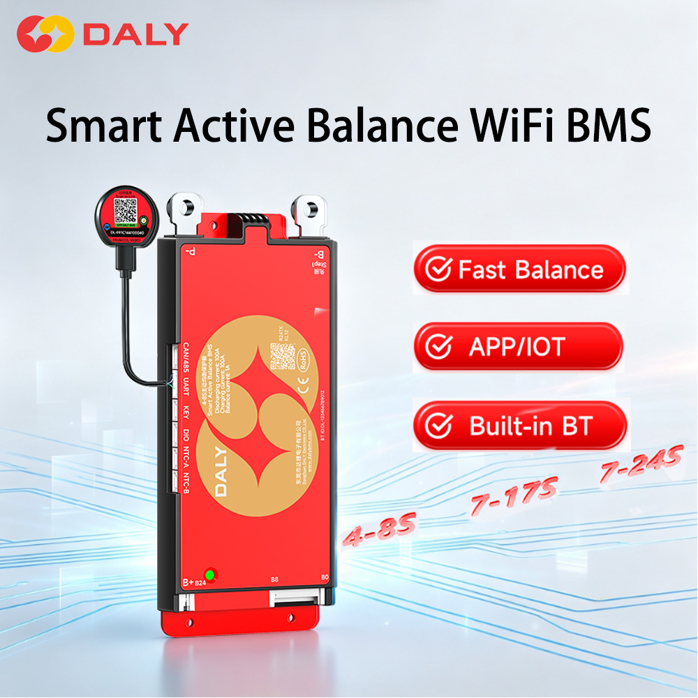 Smart Bms 16S 48V 200A Bluetooth - Daly Smart BMS Lifepo4 8S BMS