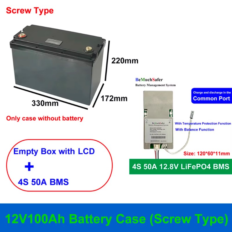 Lifepo4 Battery Box Diy 12V 100Ah - Caja de batería de 12V 100Ah