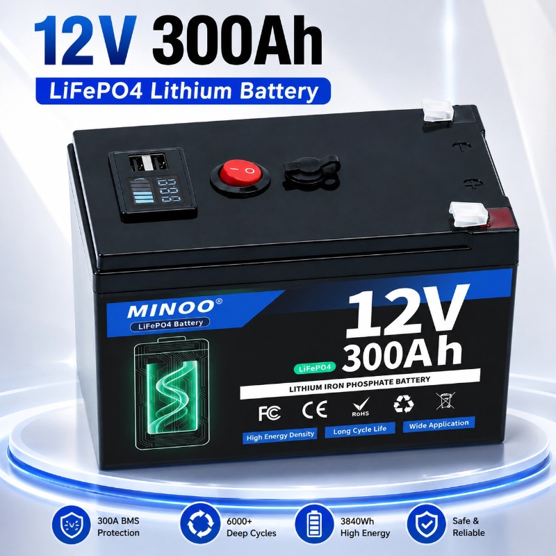 Lifepo4 12V 300Ah Deep Cycle - Batería LiFePO4 12V 300AH 12V 200AH