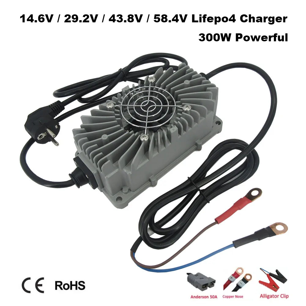 Lifepo4 Charger 48V 20A - 300W impermeable 12V 15A 24V 10A