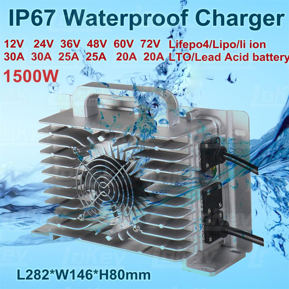 Lifepo4 Charger 48V 20A - 1500W 12V 24V 36V 48V 60V