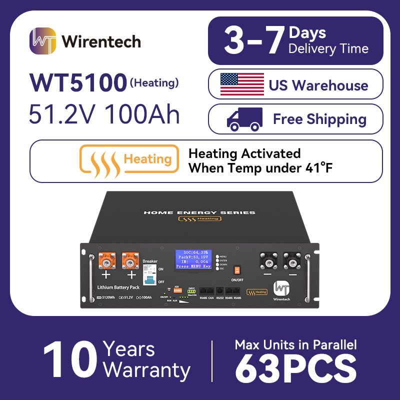 Lifepo4 48V 100Ah Server Rack - Batería LiFePO4 de 48 V y