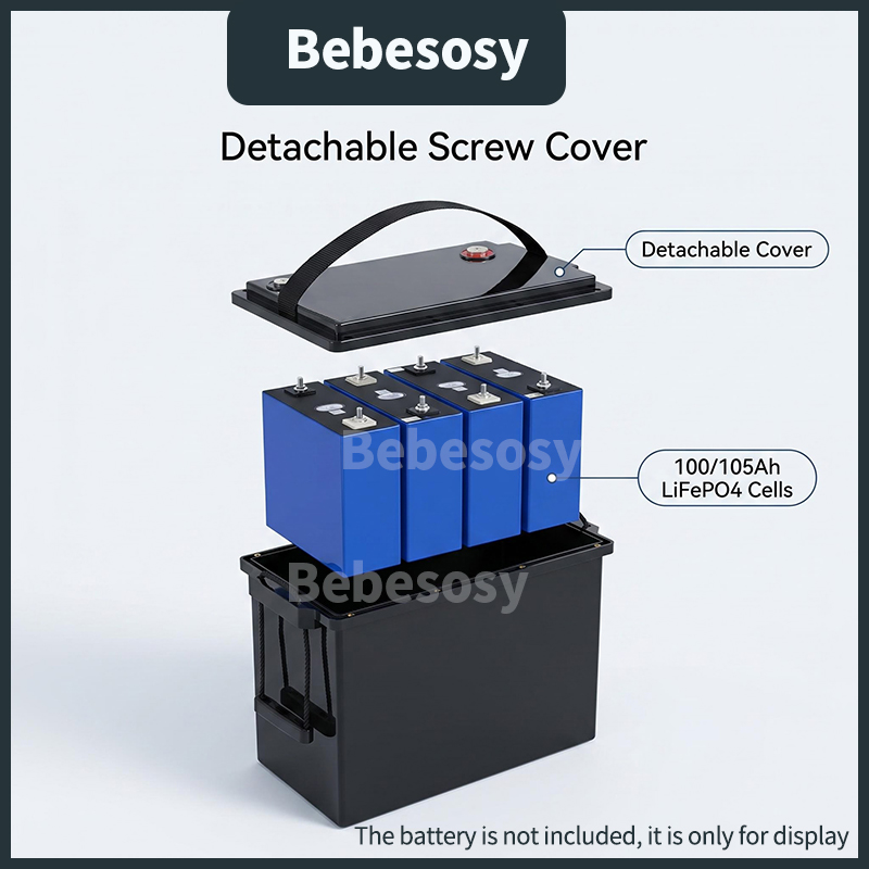 Caja de ensamblaje DIY para ba - Lifepo4 Battery Box Diy 12V 100Ah reseña y precio