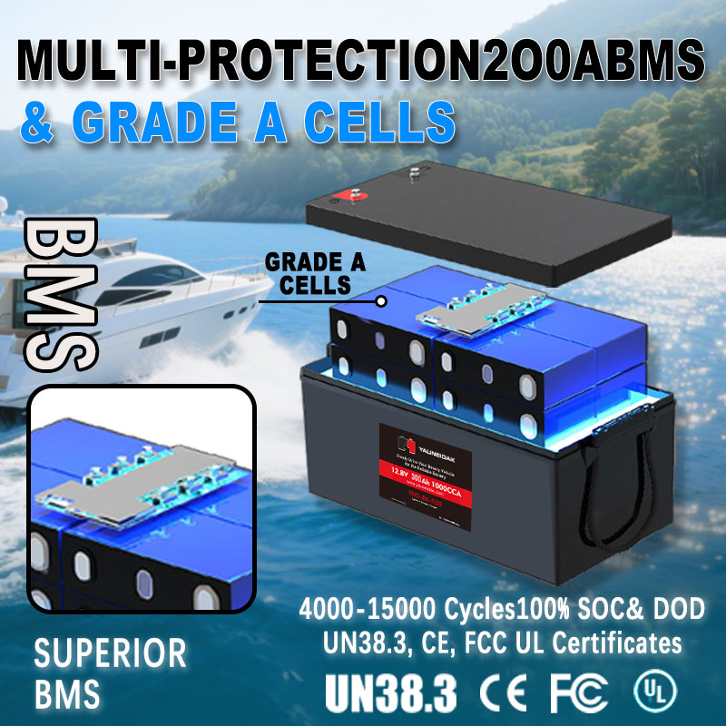 Batería recargable de LiFePO4  - Lifepo4 12V 300Ah Deep Cycle reseña y precio