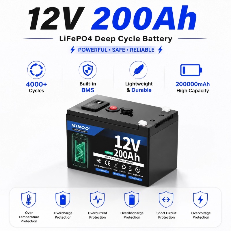 Batería LiFePO4 12V 300AH 12V  - Lifepo4 12V 300Ah Deep Cycle reseña y precio