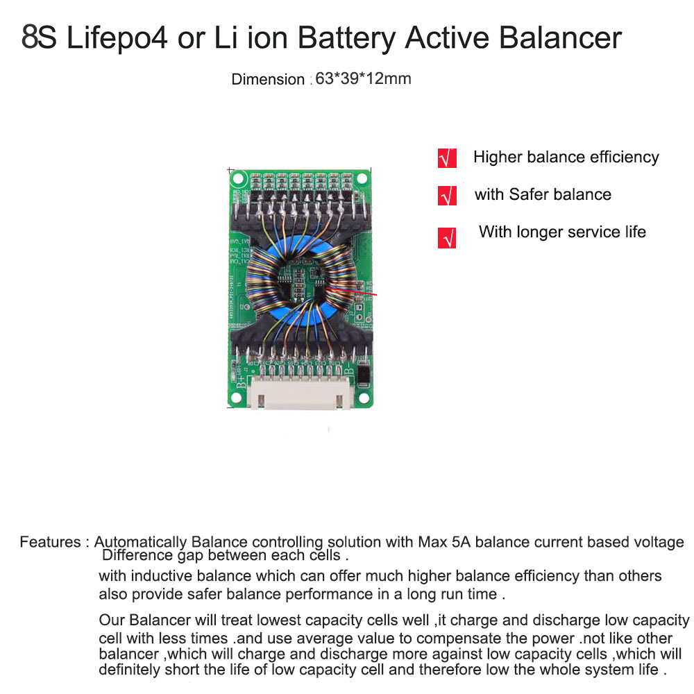Balanceador y Ecualizador Acti - Battery Balancer 4S 12V Active Equalizer reseña y precio