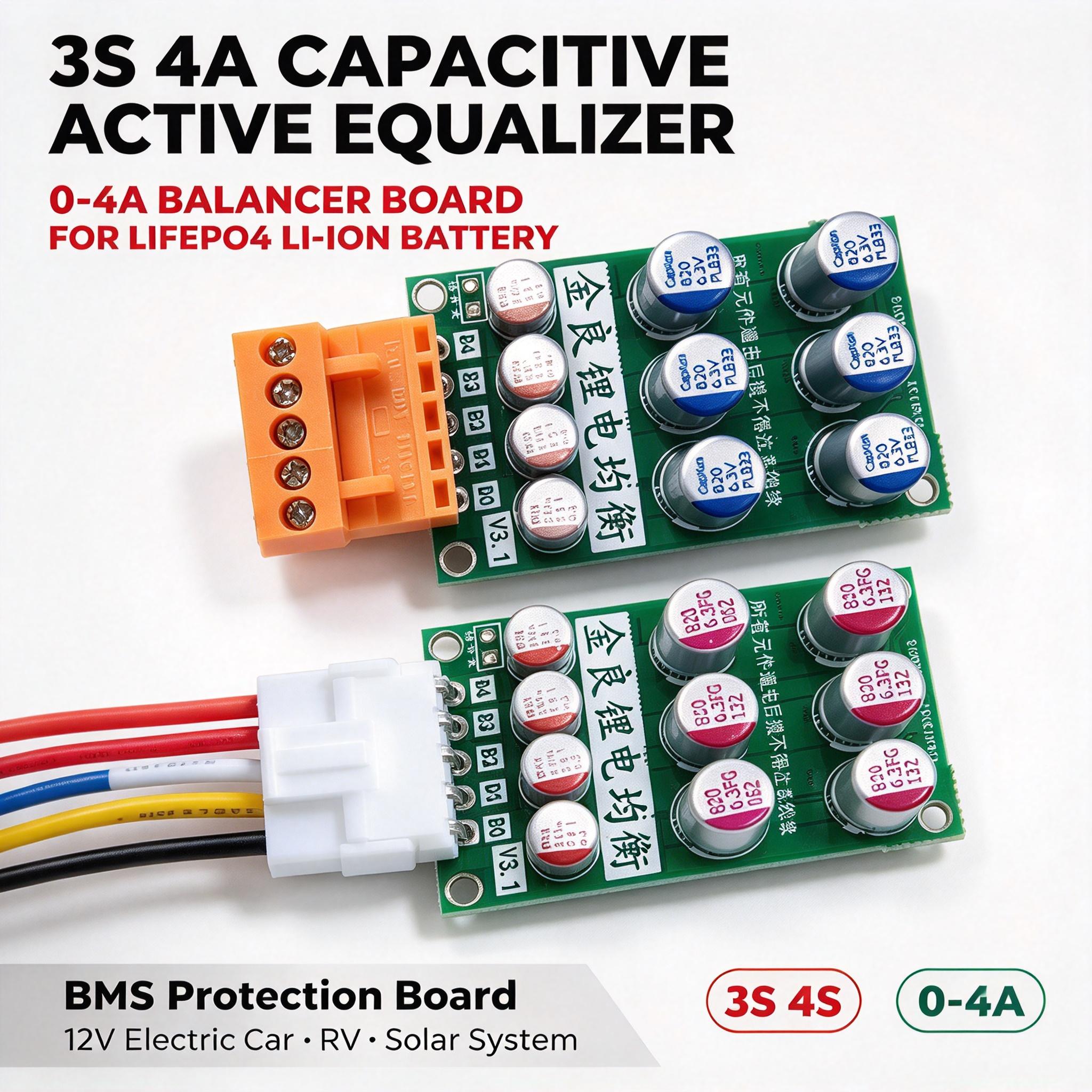 Ecualizador activo capacitivo  - Battery Balancer 4S 12V Active Equalizer reseña y precio