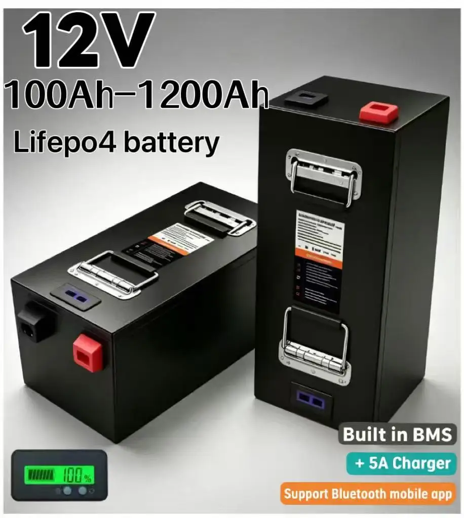 Batería de litio LiFePO4 12V d - 12V 100Ah Lifepo4 Bluetooth Bms reseña y precio