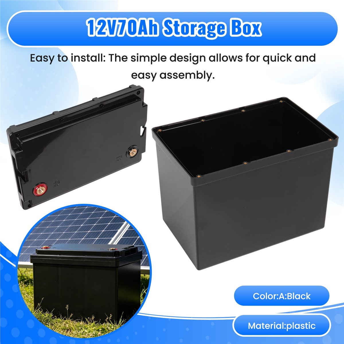 Caja de almacenamiento útil de - Lifepo4 Battery Box Diy 12V 100Ah reseña y precio