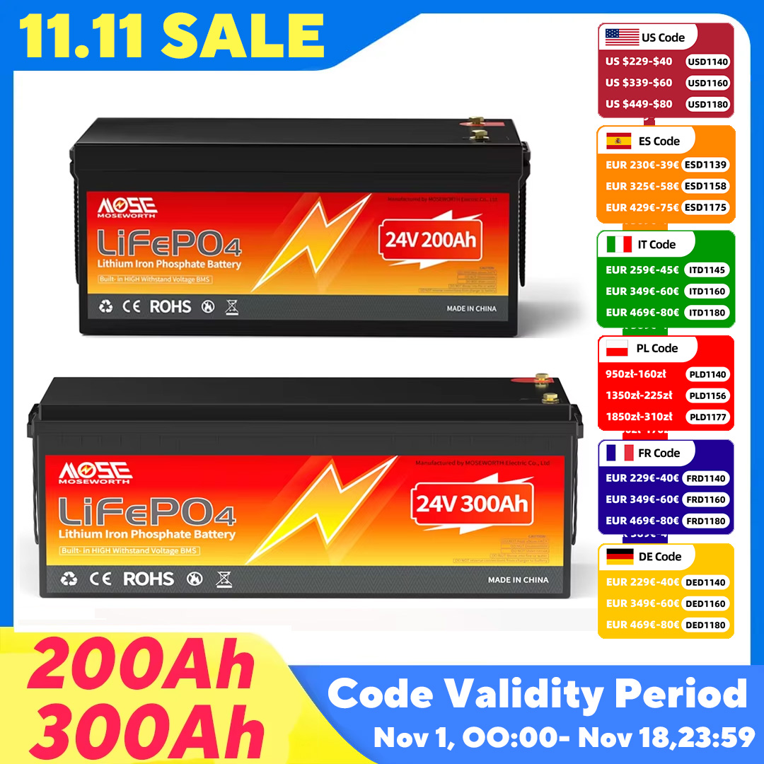Batería de litio LiFePO4 MOSEW - Lifepo4 Battery 24V 100Ah Trolling Motor reseña y precio