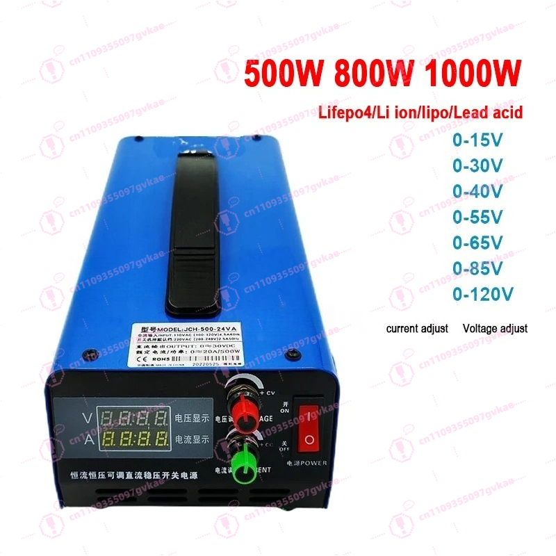 Cargador Ajustable de 1000W, 8 - Lifepo4 Charger 48V 20A reseña y precio