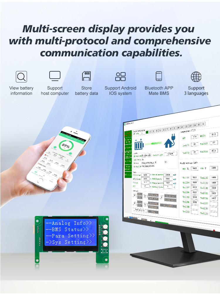16S 48V 200A LiFePO4 BMS – Int - Smart Bms 16S 48V 200A Bluetooth reseña y precio