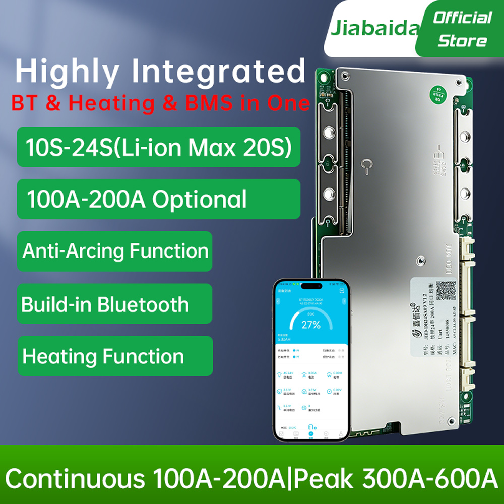 Jiabaida BMS Inteligente Integ - Lifepo4 Battery 36V 100Ah reseña y precio