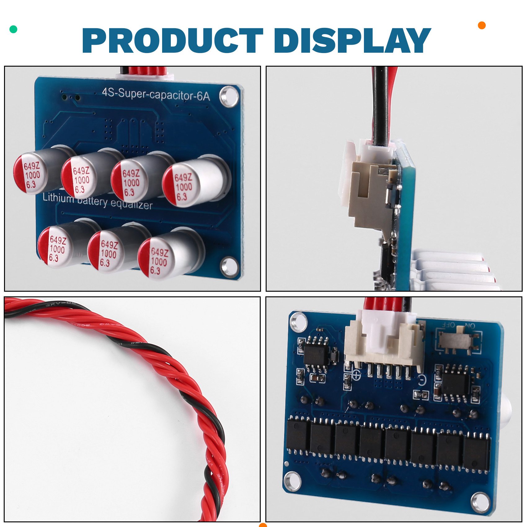 ABFU-4X 4S 6A: ecualizador act - Battery Balancer 4S 12V Active Equalizer reseña y precio