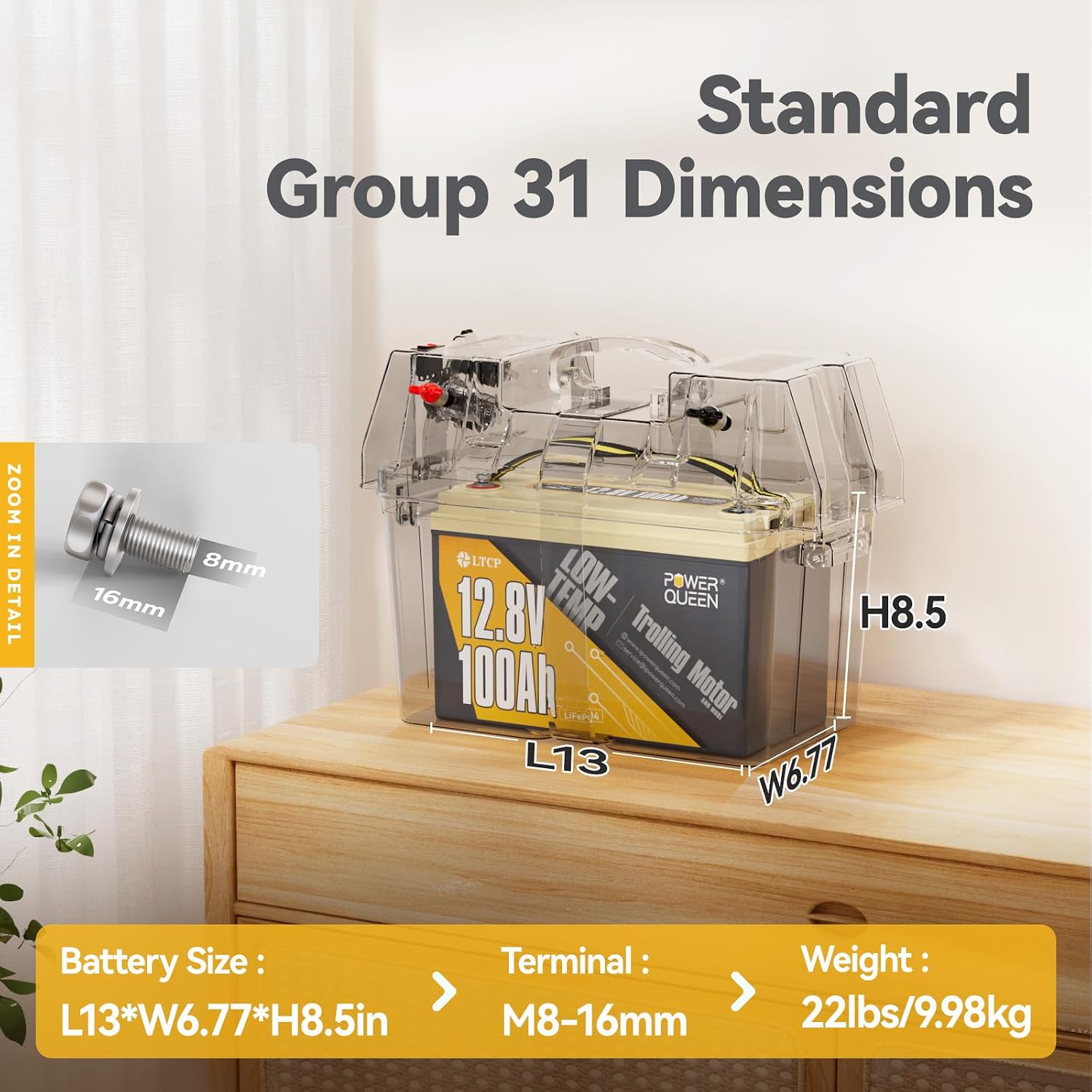 Batería LiFePO4 de 12V 100Ah c - Lifepo4 Battery 12V 100Ah reseña y precio