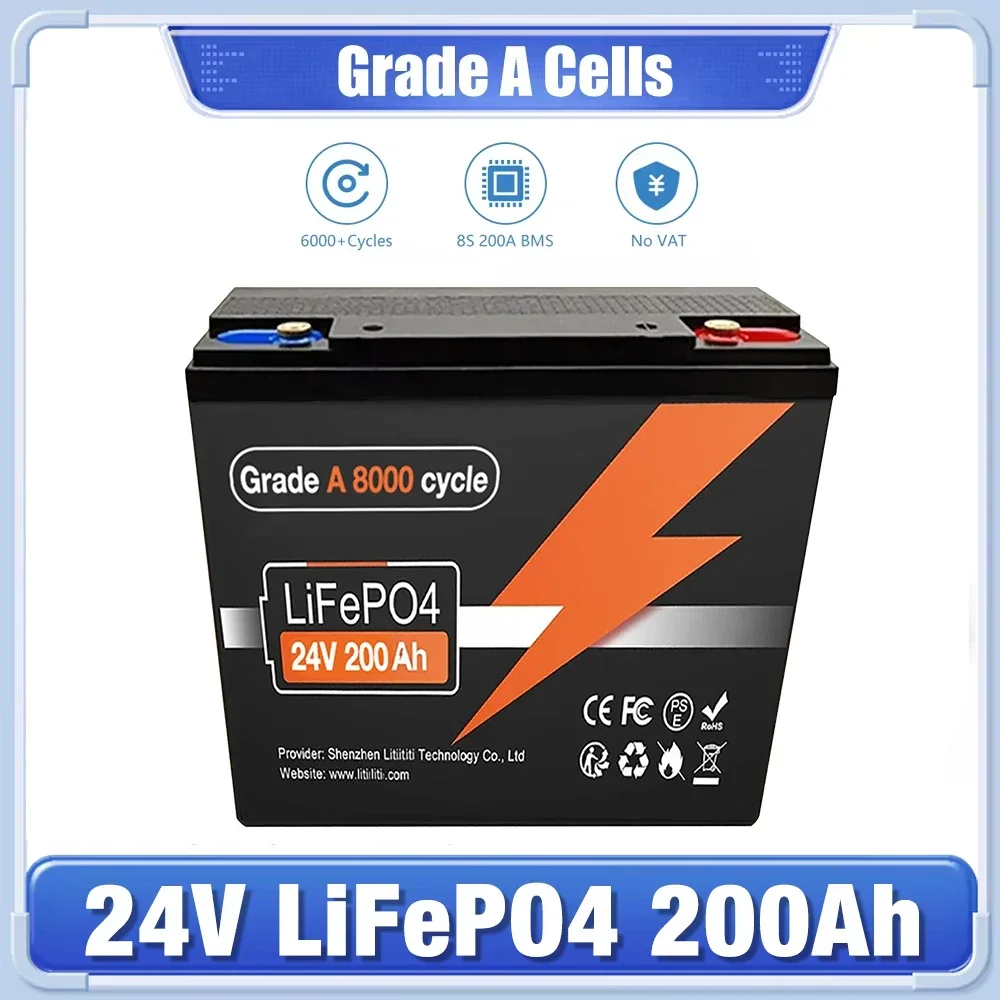 Batería de litio LiFePO4 de 24 - Lifepo4 Battery 24V 200Ah reseña y precio