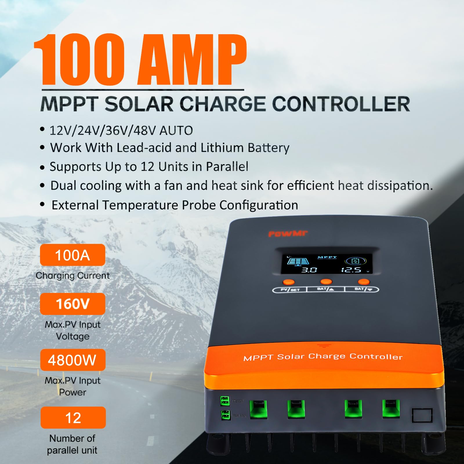 Controlador de Carga Solar MPP - Lifepo4 Battery 36V 100Ah reseña y precio