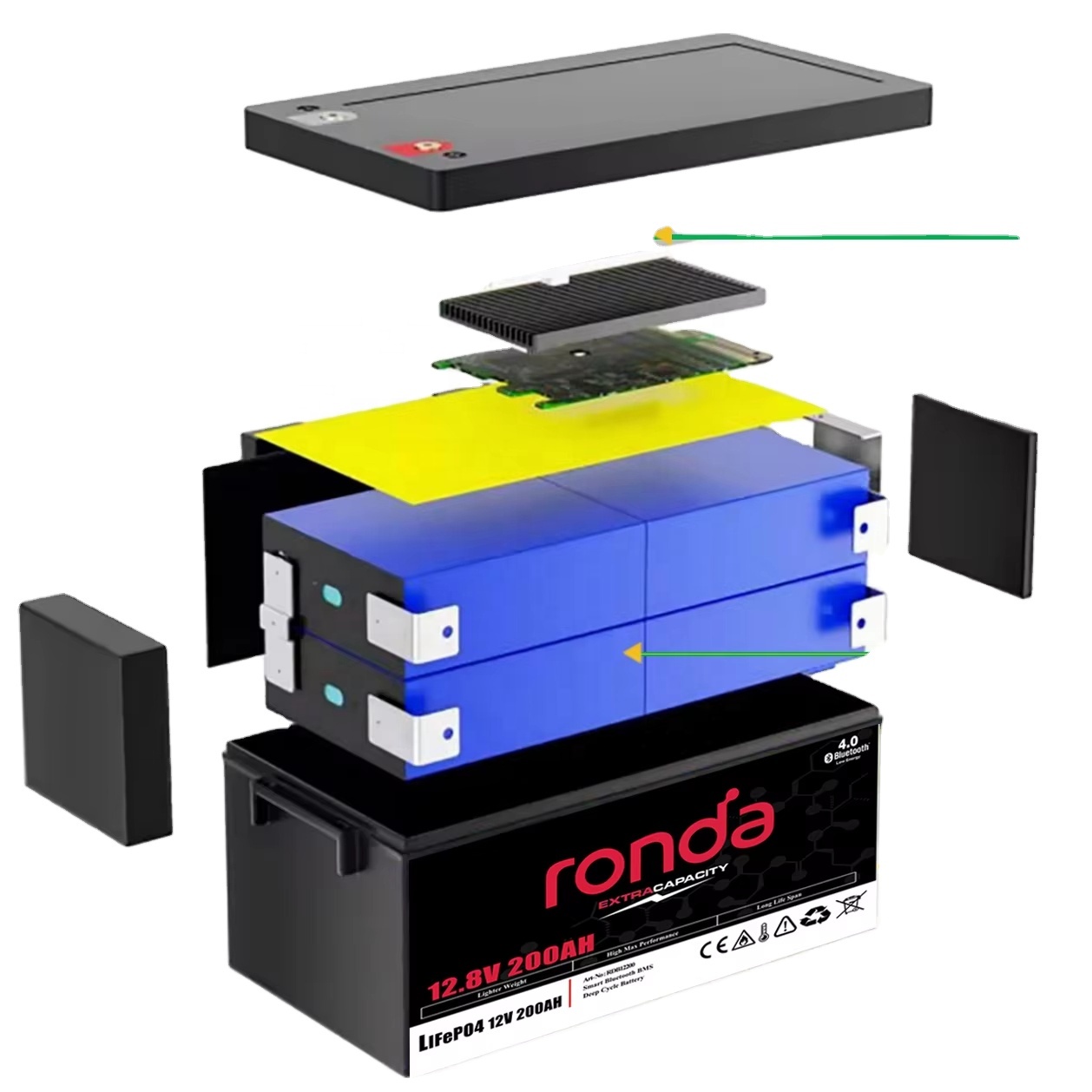Caja prismática del paquete BM - Lifepo4 Battery 24V 200Ah reseña y precio