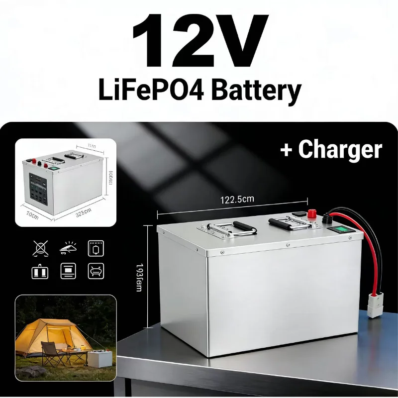 Batería LiFePO4 de 12V 24V 48V - 12V 100Ah Lifepo4 Bluetooth Bms reseña y precio