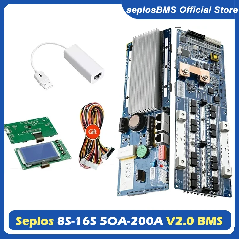 Seplos nueva placa de soporte  - Smart Bms 16S 48V 200A Bluetooth reseña y precio