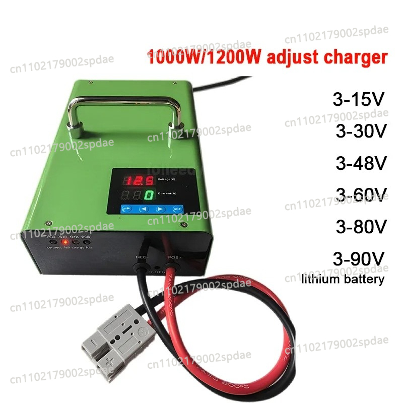 1000W 0 - 90V 12V 80A 24V 50A  - Lifepo4 Charger 48V 20A reseña y precio