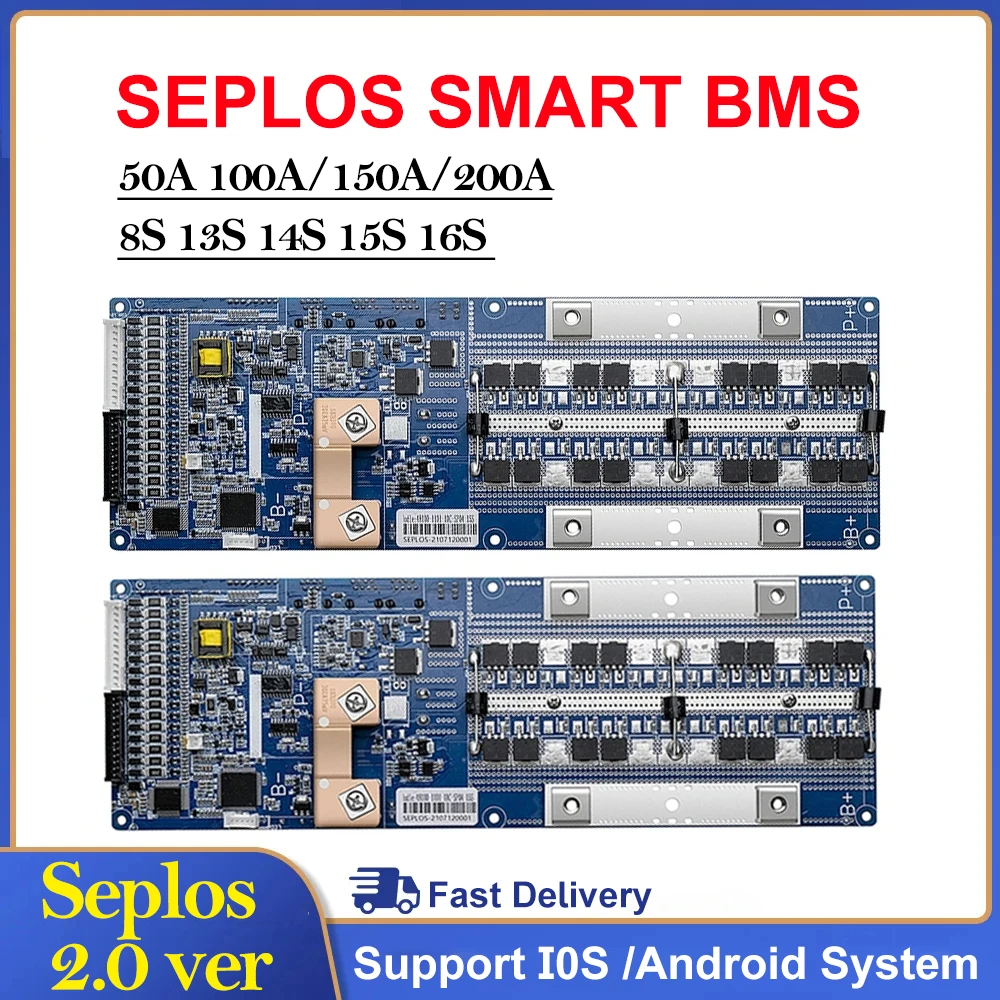 Smart Seplos BMS 2.0 Compatibl - Smart Bms 16S 48V 200A Bluetooth reseña y precio