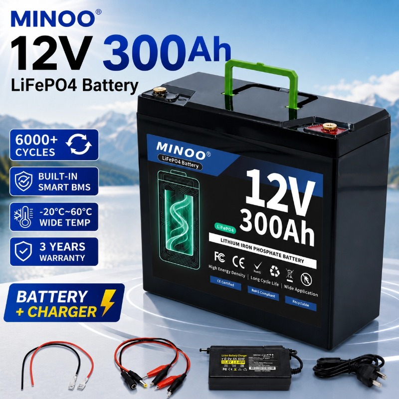 Batería de litio LiFePO4 de 12 - Lifepo4 12V 300Ah Deep Cycle reseña y precio