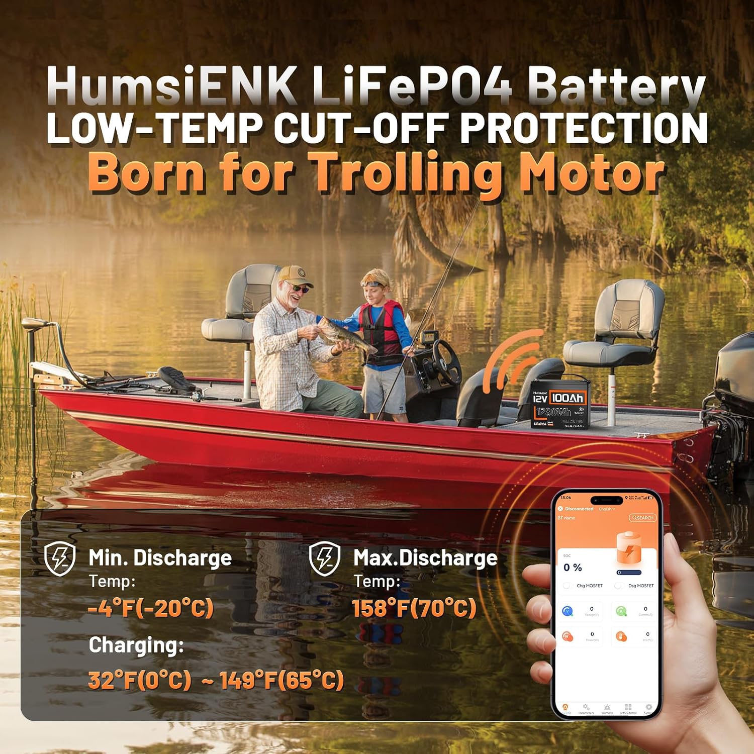 Batería de litio LiFePO4 de 12 - 12V 100Ah Lifepo4 Bluetooth Bms reseña y precio