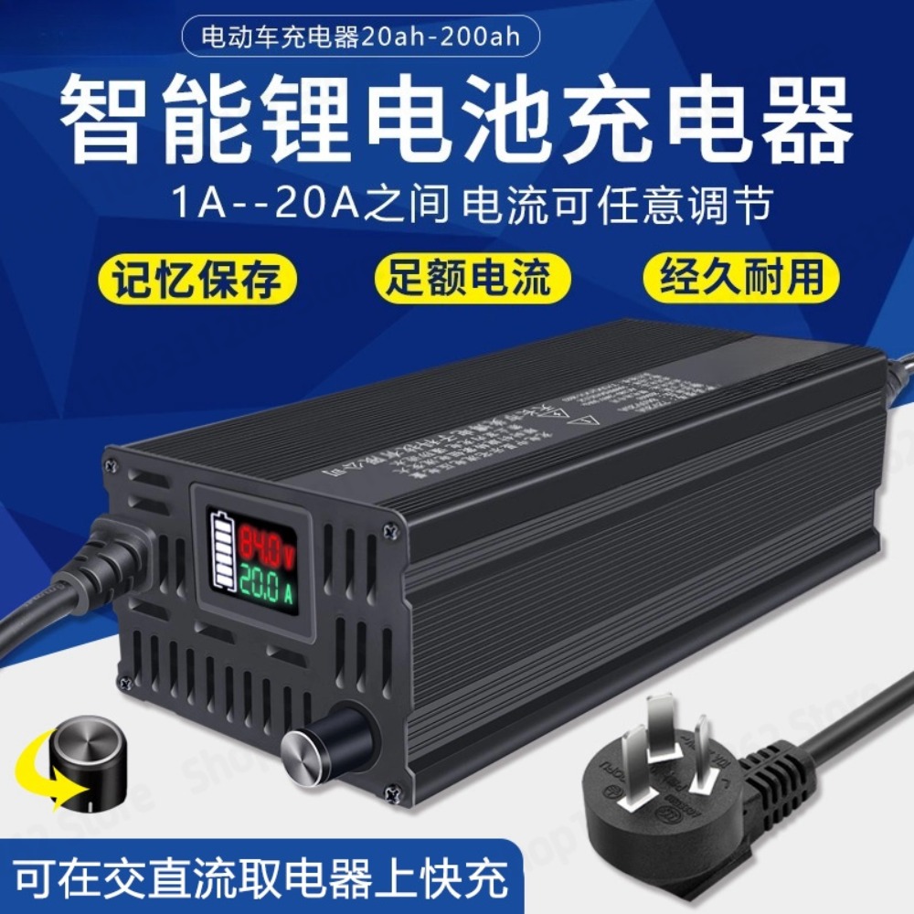 Cargador de litio con pantalla - Lifepo4 Charger 48V 20A reseña y precio