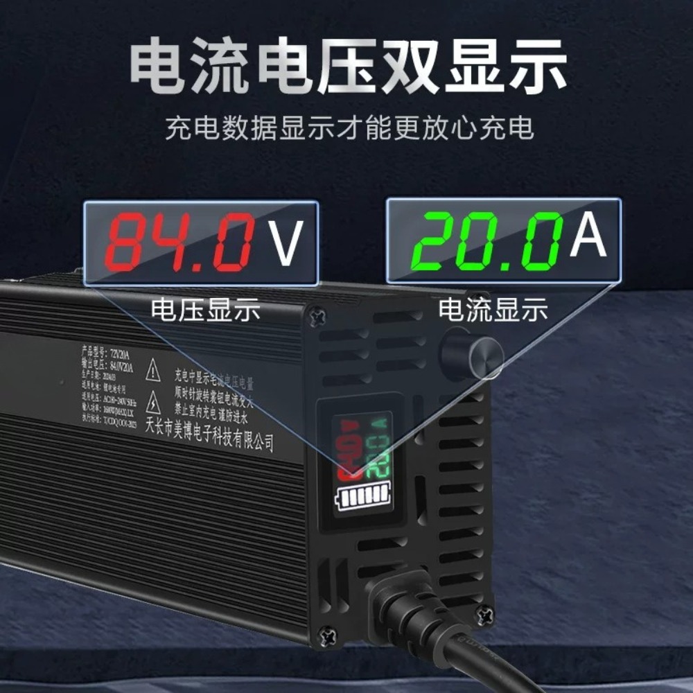 Cargador de litio con pantalla - Lifepo4 Charger 48V 20A reseña y precio