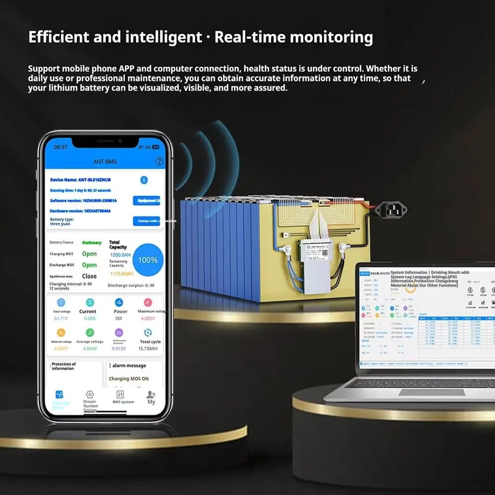Sistema de gestión de baterías - Smart Bms 16S 48V 200A Bluetooth reseña y precio